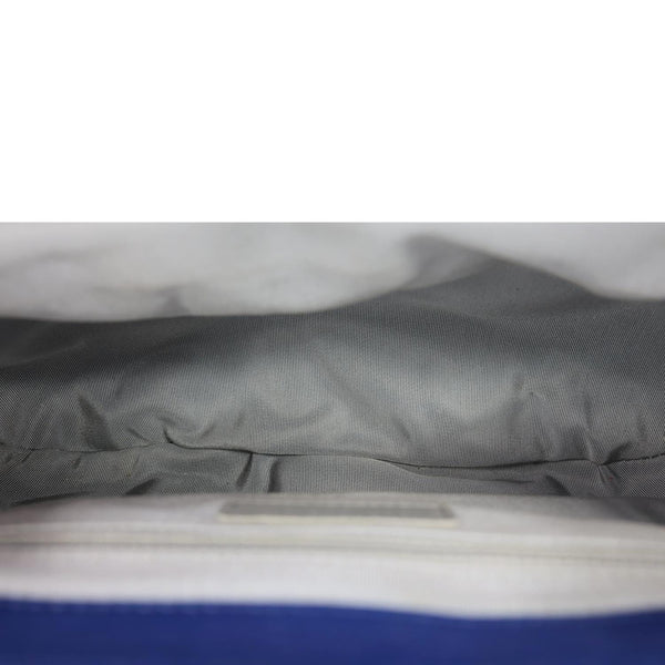 CHANEL Chain Around Flap Medium Quilted Leather Crossbody Bag Blue