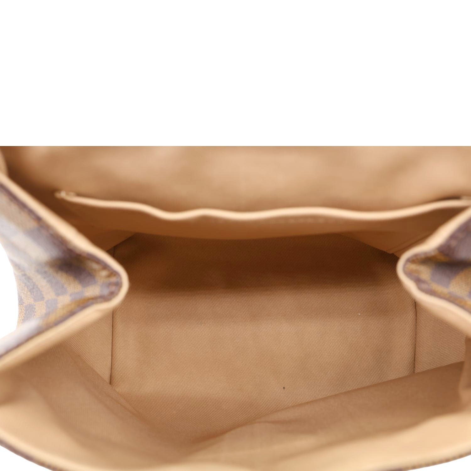 LOUIS VUITTON Clapton Damier Ebene Backpack Bag Beige