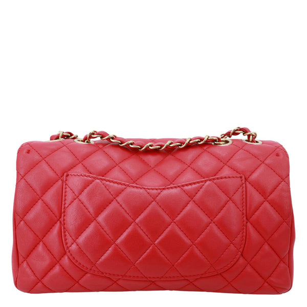 CHANEL Mademoiselle Chic Flap Medium Leather Shoulder Bag Red