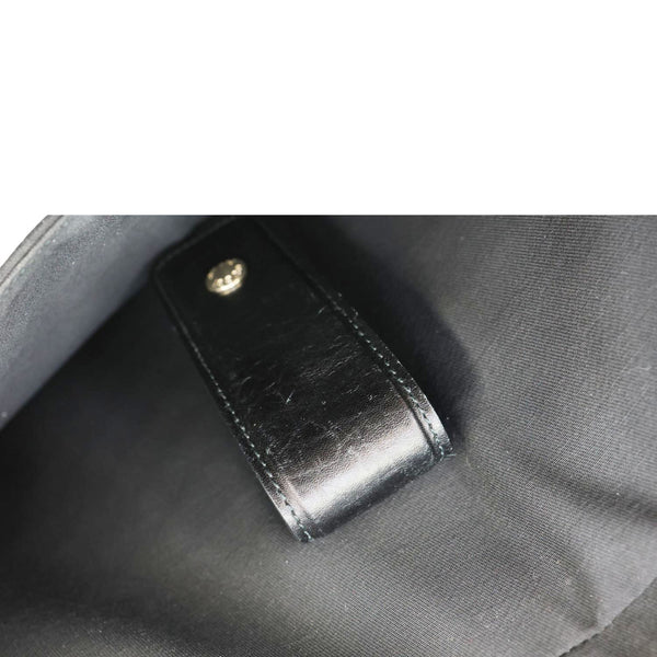 GUCCI Diamante Textured Leather Business Briefcase Black 208463
