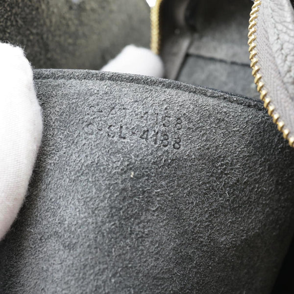 CELINE Mini Belt Grained Calfskin Leather Shoulder Bag Grey