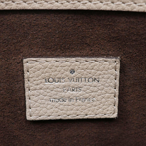 LOUIS VUITTON Babylone Mahina Calfskin Leather Shoulder Bag Galet