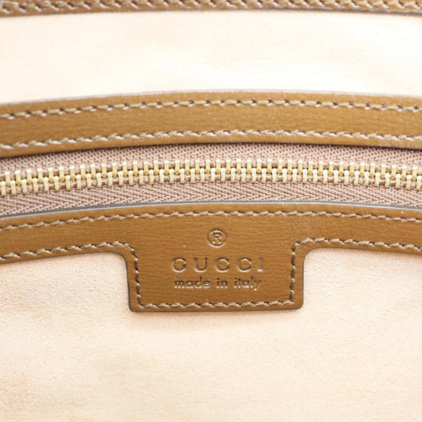 GUCCI Jackie 1961 Medium Web GG Supreme Canvas Tote Bag Beige 649016