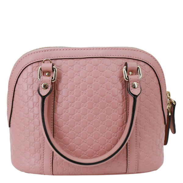 GUCCI Dome Mini Embossed Leather Crossbody Bag Pink 449654
