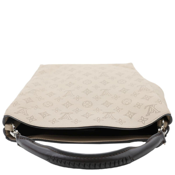 LOUIS VUITTON Babylone Mahina Calfskin Leather Shoulder Bag Galet