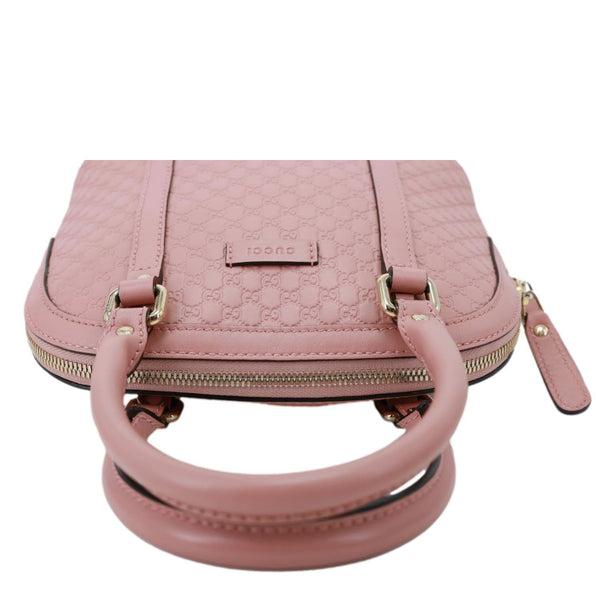 GUCCI Dome Mini Embossed Leather Crossbody Bag Pink 449654