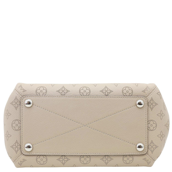 LOUIS VUITTON Babylone Mahina Calfskin Leather Shoulder Bag Galet