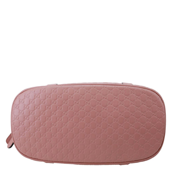 GUCCI Dome Mini Embossed Leather Crossbody Bag Pink 449654