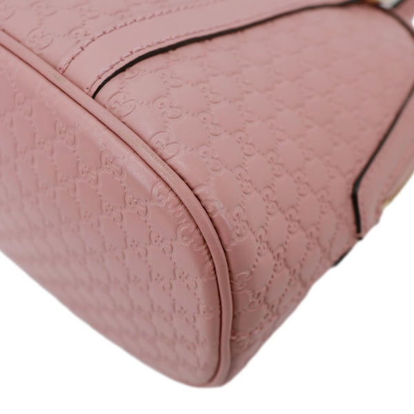 GUCCI Dome Mini Embossed Leather Crossbody Bag Pink 449654
