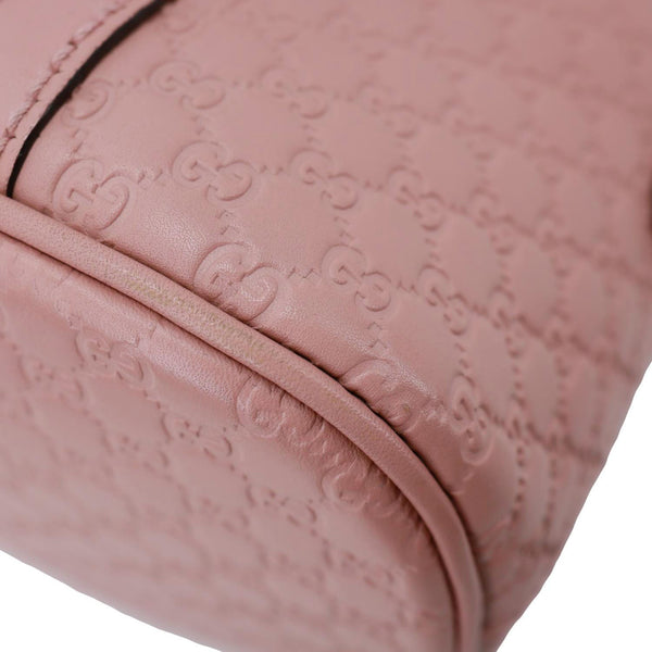 GUCCI Dome Mini Embossed Leather Crossbody Bag Pink 449654