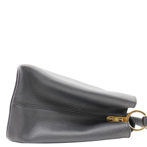 LOUIS VUITTON Capucines Taurillon Leather Satchel Bag Black