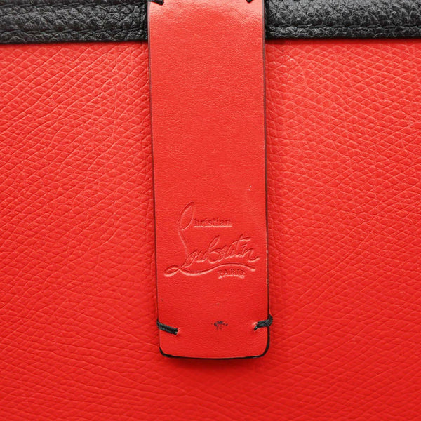 CHRISTIAN LOUBOUTIN Cabata Calfskin Leather Tote Bag Black