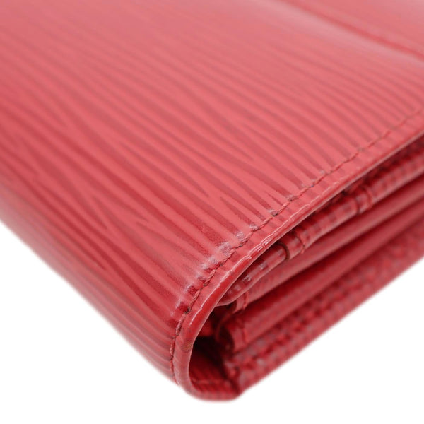 LOUIS VUITTON Sarah Epi Leather Wallet Red