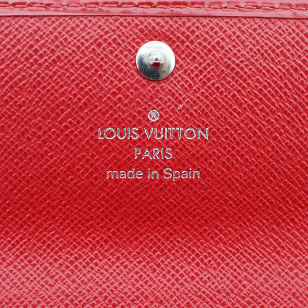 LOUIS VUITTON Sarah Epi Leather Wallet Red