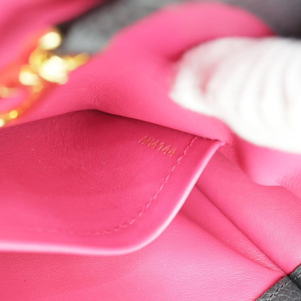 LOUIS VUITTON Capucines Taurillon Leather Satchel Bag Black