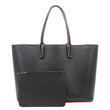 CHRISTIAN LOUBOUTIN Cabata Calfskin Leather Tote Bag Black