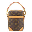 LOUIS VUITTON Danube Monogram Canvas Crossbody Bag Brown