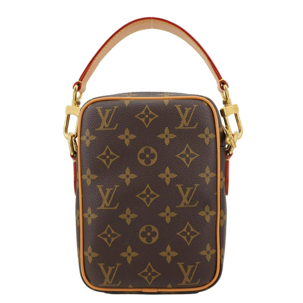 LOUIS VUITTON Danube Monogram Canvas Crossbody Bag Brown