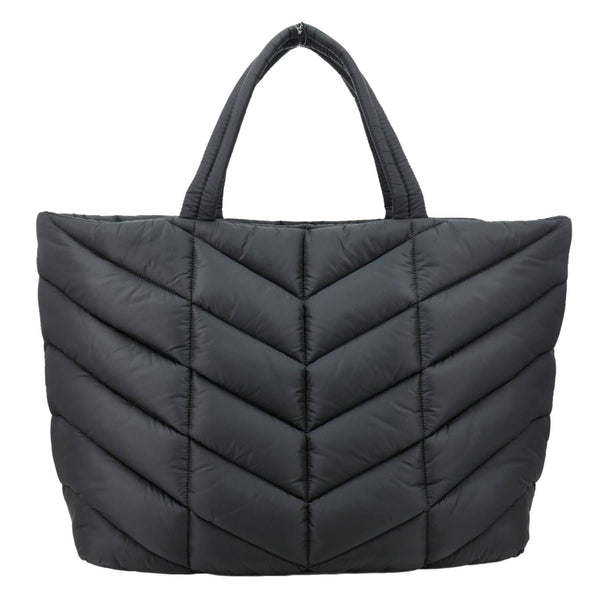 YVES SAINT LAURENT Puffer Nylon Tote Bag Black