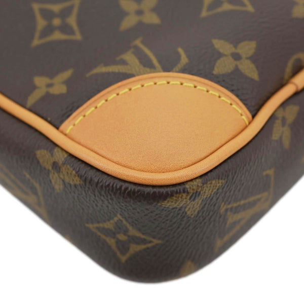 LOUIS VUITTON Danube Monogram Canvas Crossbody Bag Brown