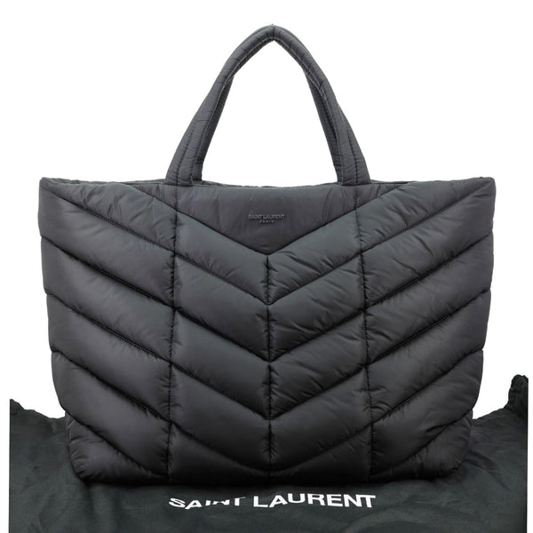 YVES SAINT LAURENT Puffer Nylon Tote Bag Black