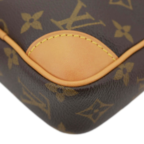 LOUIS VUITTON Danube Monogram Canvas Crossbody Bag Brown
