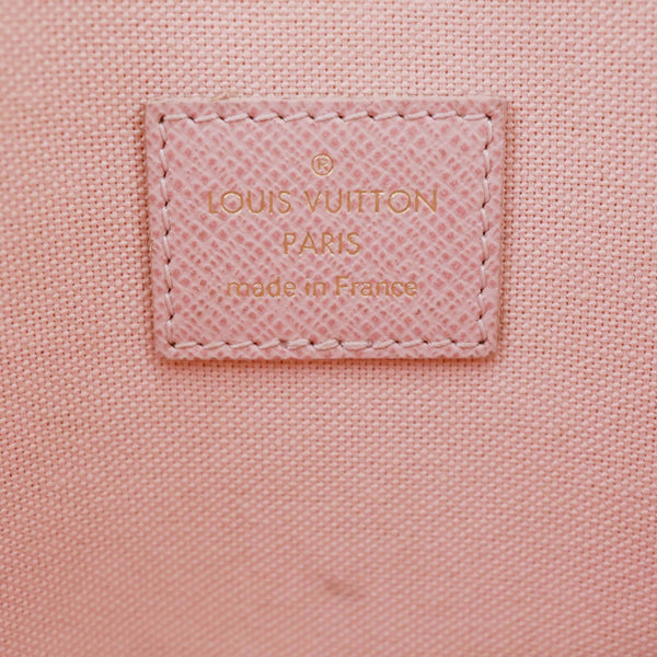 LOUIS VUITTON Felicie Pochette Damier Azur Crossbody Bag Rose Ballerine