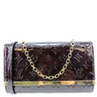 LOUIS VUITTON Ana Monogram Vernis Clutch Crossbody Bag Amarante