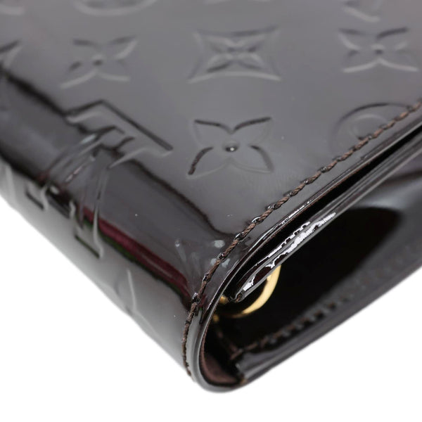 LOUIS VUITTON Ana Monogram Vernis Clutch Crossbody Bag Amarante