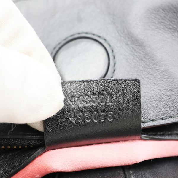 GUCCI GG Marmont Quilted Leather Chain Tote Bag Black 443501