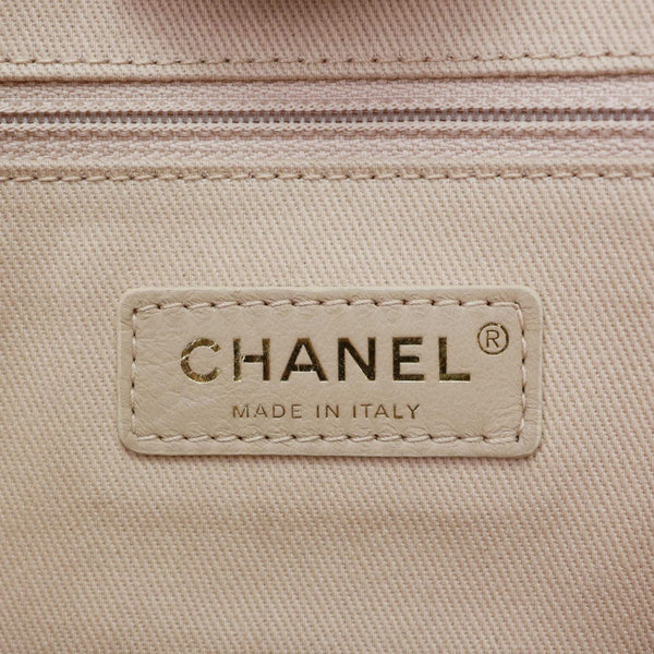 CHANEL Deauville Small Mixed Fibers Canvas Tote Bag Light Pink