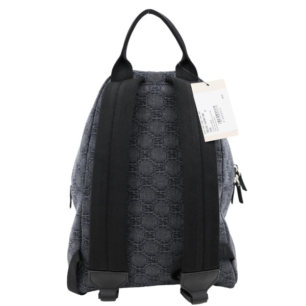GUCCI Children's GG Denim Backpack Dark Grey 782708