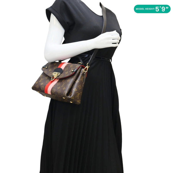 LOUIS VUITTON Georges BB Monogram Canvas Shoulder Bag Brown