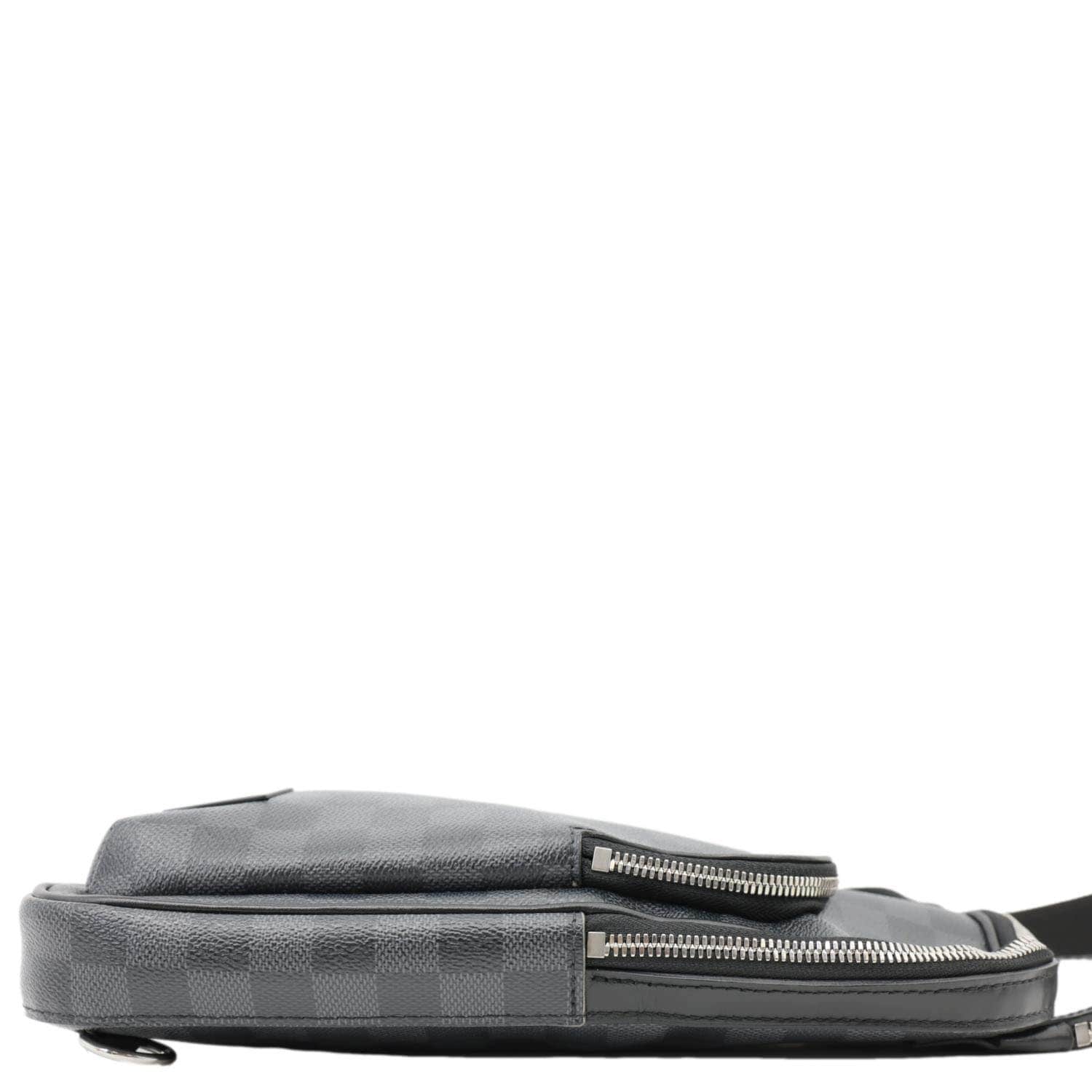 louis vuitton avenue sling bag men backpacks damier graphite LOUIS VUITTON Avenue Sling Damier Graphite Backpack Bag Black