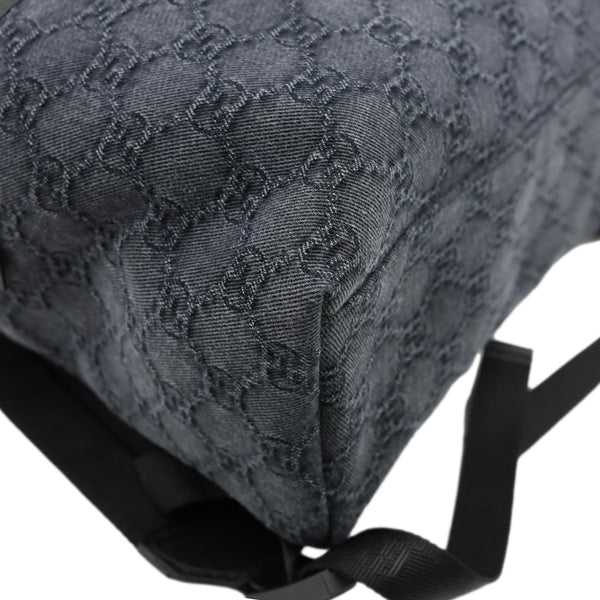 GUCCI Children's GG Denim Backpack Dark Grey 782708