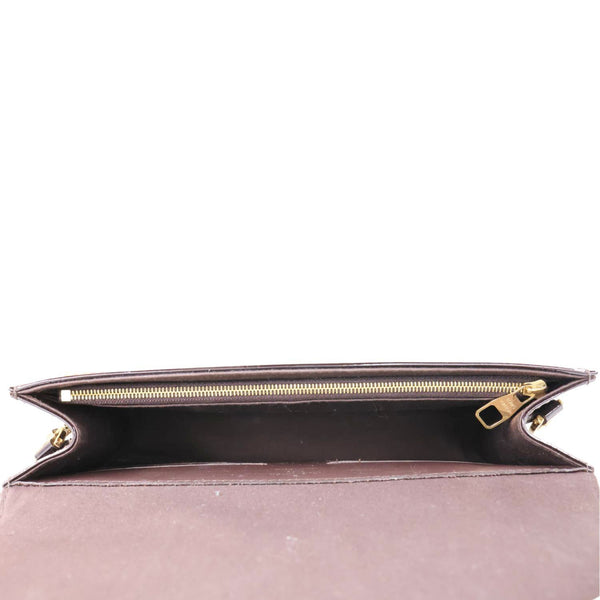 LOUIS VUITTON Ana Monogram Vernis Clutch Crossbody Bag Amarante