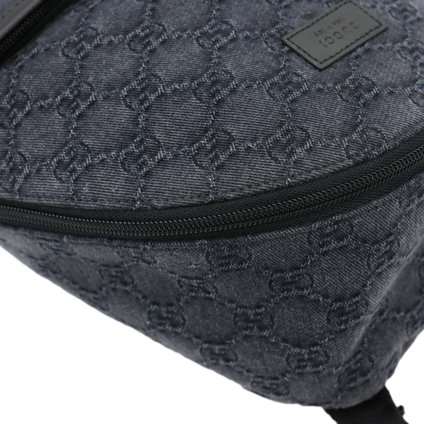 GUCCI Children's GG Denim Backpack Dark Grey 782708