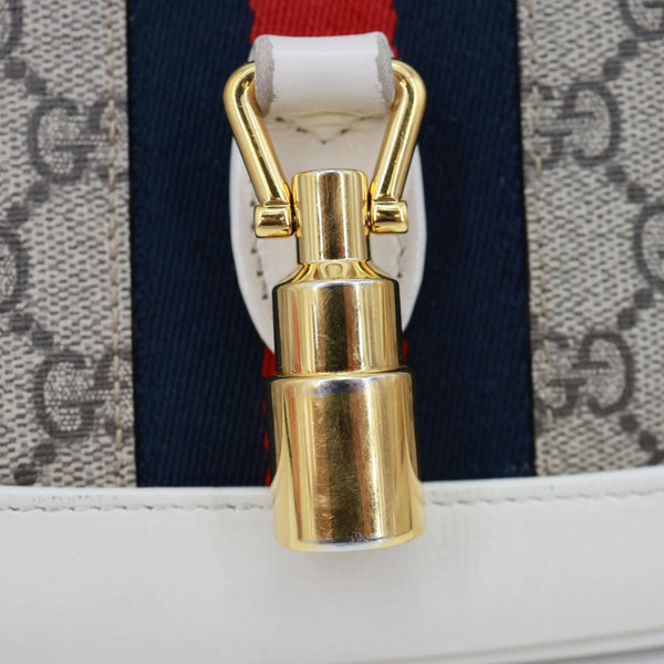 GUCCI Jackie 1961 Small GG Supreme Canvas Hobo Bag Beige 636706