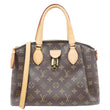 LOUIS VUITTON Rivoli PM Monogram Canvas Satchel Bag Brown