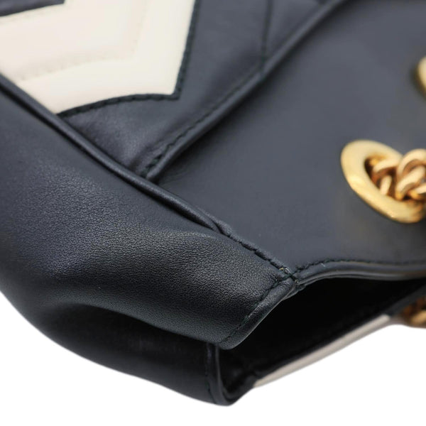 GUCCI GG Marmont Quilted Leather Chain Tote Bag Black 443501