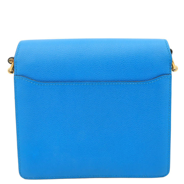 HERMES Roulis Sac Evercolor Mini Pebbled Calfskin Leather Shoulder Bag Blue