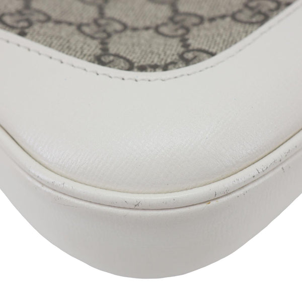 GUCCI Jackie 1961 Small GG Supreme Canvas Hobo Bag Beige 636706