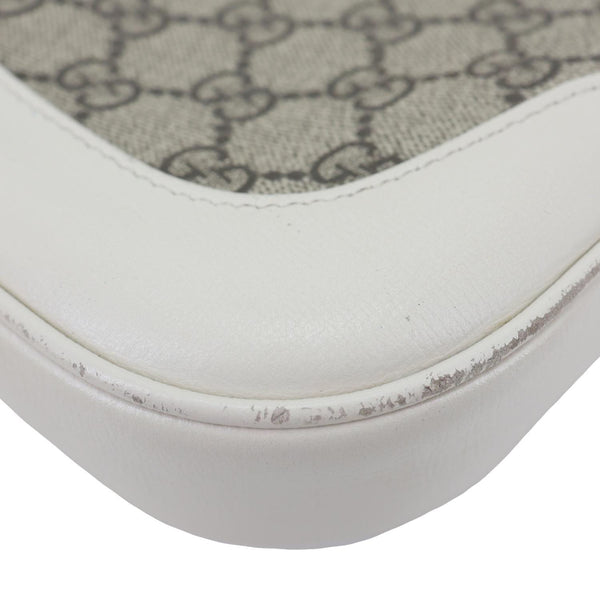 GUCCI Jackie 1961 Small GG Supreme Canvas Hobo Bag Beige 636706