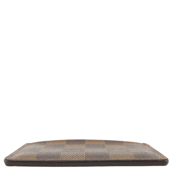 LOUIS VUITTON Damier Ebene Card Holder Brown