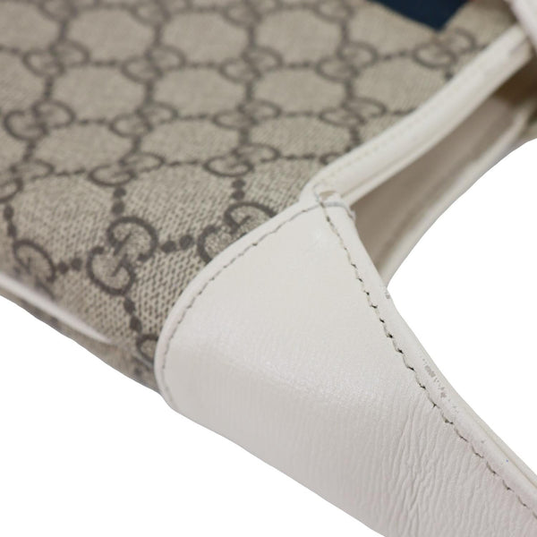 GUCCI Jackie 1961 Small GG Supreme Canvas Hobo Bag Beige 636706