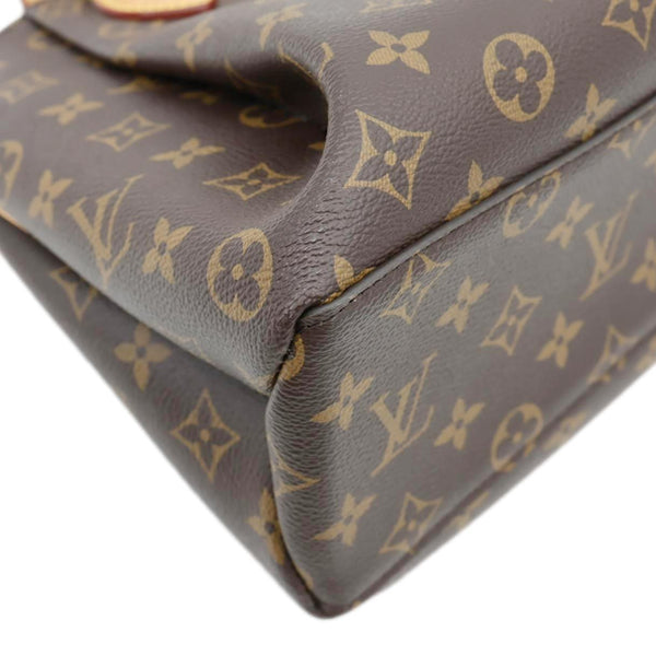 LOUIS VUITTON Rivoli PM Monogram Canvas Satchel Bag Brown