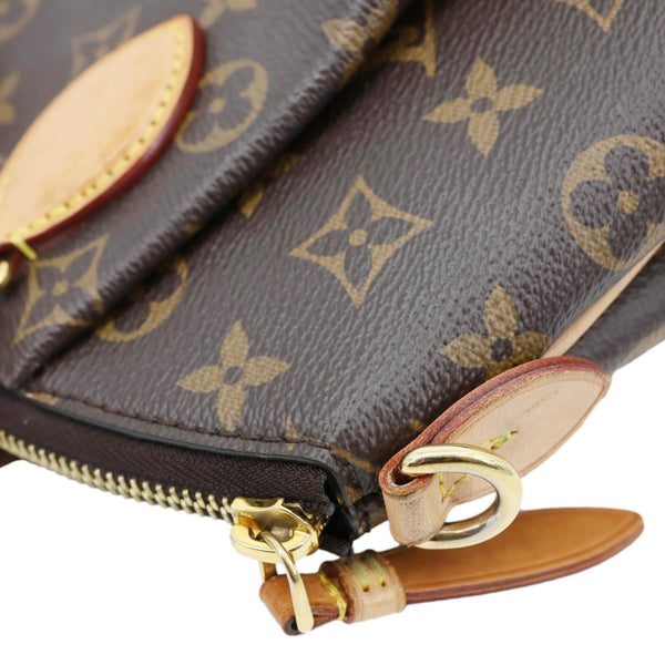 LOUIS VUITTON Rivoli PM Monogram Canvas Satchel Bag Brown