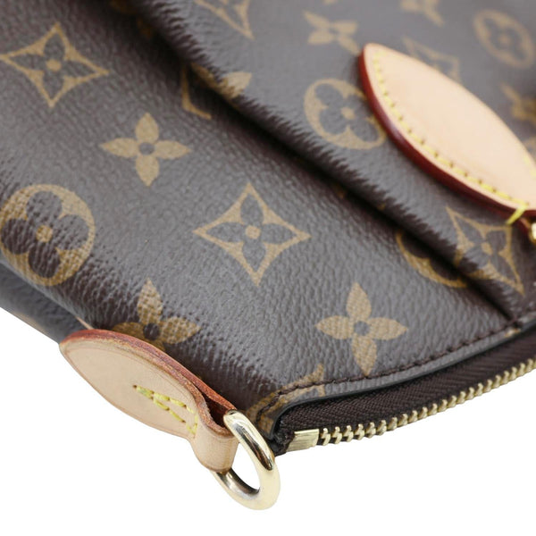 LOUIS VUITTON Rivoli PM Monogram Canvas Satchel Bag Brown