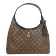LOUIS VUITTON The Drop GM Monogram Canvas Hobo Bag Brown