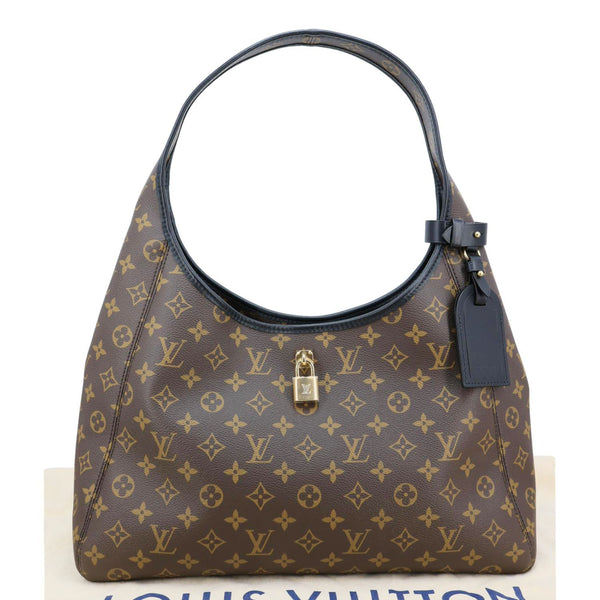 LOUIS VUITTON The Drop GM Monogram Canvas Hobo Bag Brown